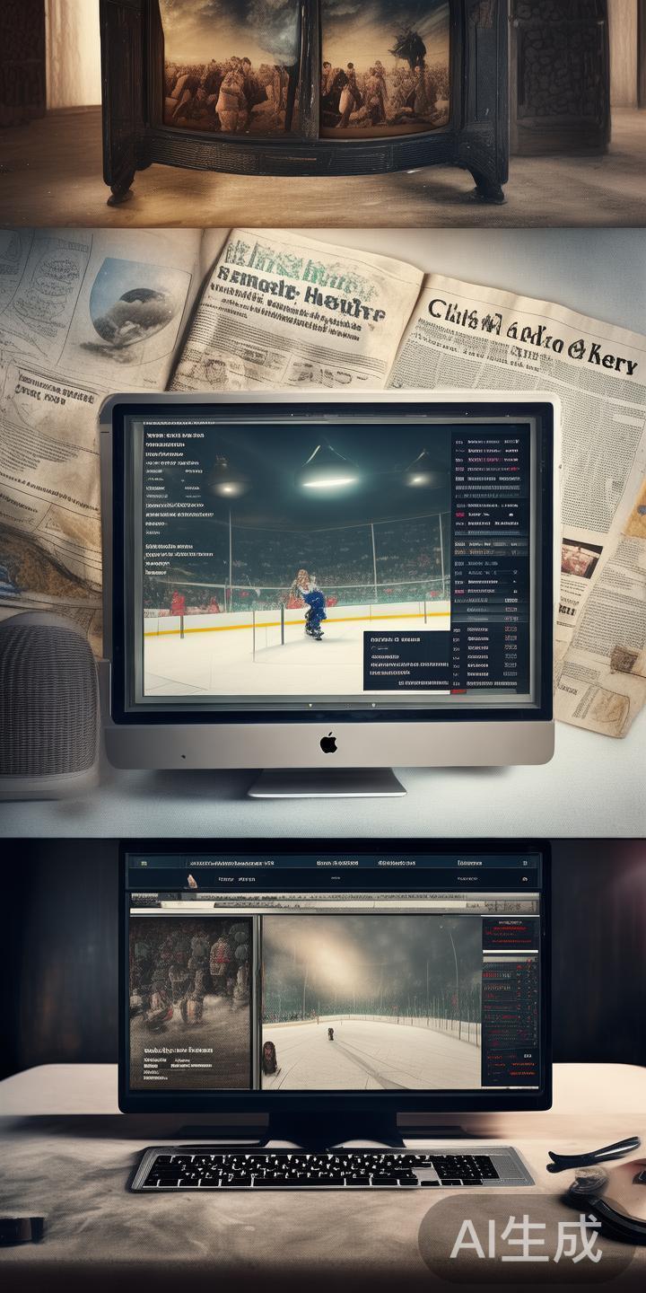 传统的冰球资讯获取方式，如电视转播、报纸报道，虽然